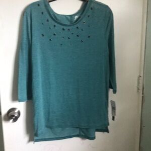 Silverwear shirt with grommet detail